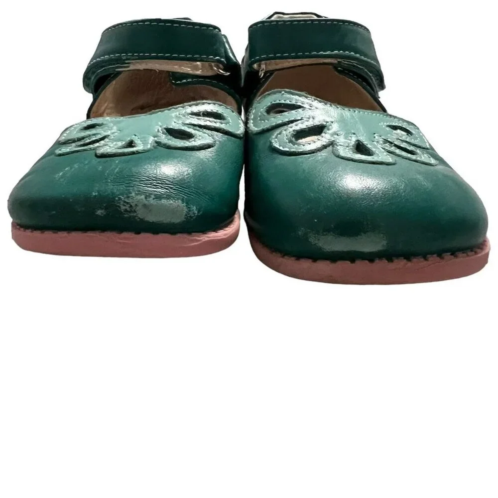 Livie & Luca + Matilda Jane Sz 12 Lucky Clover Green Petal Shoes